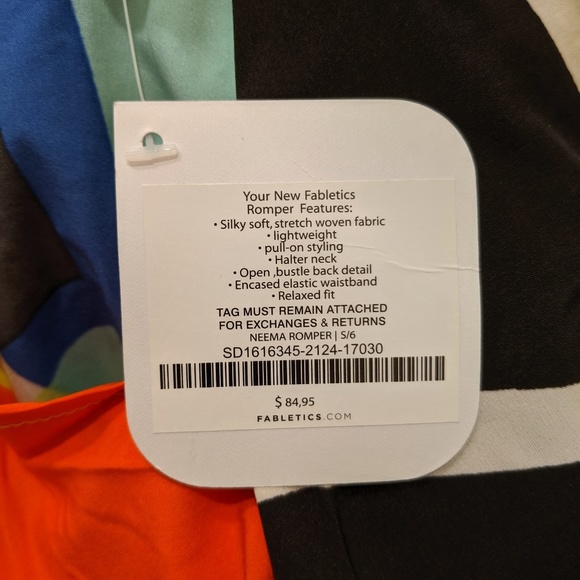 Fabletics Neema Multicolored Sleeveless Romper - Picture 8 of 8